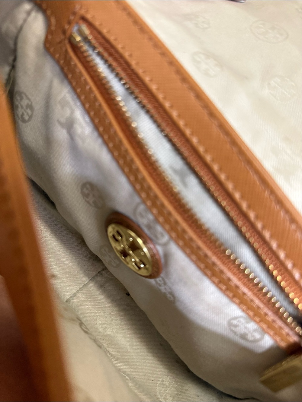 Tory Burch Brown Leather Chain-strap Crossbody Bag - Picture 8 of 8
